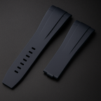 Bridge & Bezel Blue Rubber Strap For Rolex (21mm) - Submariner (2020+), DateJust 41, Sky-Dweller (41mm)